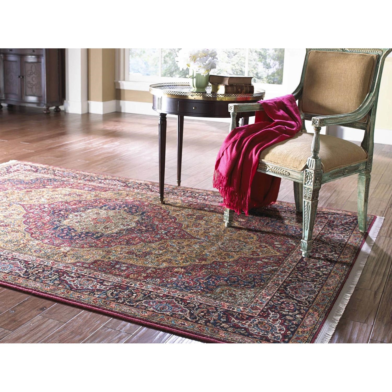 Karastan Rugs Original Karastan 5'9x9' Medallion Kirman Rug Darvin